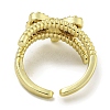 Bowknot Brass Micro Pave Cubic Zirconia Open Cuff Ring for Women RJEW-E296-11G-3