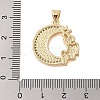 Brass  Micro Pave Clear Cubic Zirconia Pendant KK-I712-48G-01-3