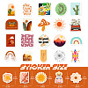 100Pcs Boho Style PVC Self-Adhesive Stickers X-PW-WG40245-01-4