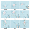 SUNNYCLUE DIY Flower Dangle Earring Making Kit DIY-SC0020-07-4