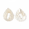 Natural White Shell Pendants SSHEL-T012-16-2