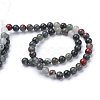 Natural African Bloodstone Beads Strands X-G-R345-4mm-50-2
