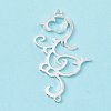 Antique Style Auspicious Clouds Alloy Connector Charms FIND-G016-03S-2