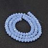 Dyed Faceted Rondelle Glass Beads Strands X-GLAA-I033-6mm-10-2