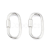 925 Sterling Silver Locking Carabiner Clasps STER-K173-20S-1