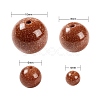 340Pcs 4 Sizes Synthetic Goldstone Beads Strands G-LS0001-11-3