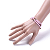 Three Loops Stretch Wrap Bracelets BJEW-JB05018-05-5