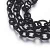 Black Color Handmade Silk Cable Chains Loop X-EC-A001-18-2