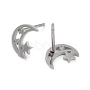 Non-Tarnish 304 Stainless Steel Stud Earrings EJEW-M242-01B-P-2