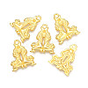 Golden Plated Alloy Pendant Rhinestone Settings PALLOY-WH0067-15G-03-1