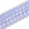 Natural Blue Lace Agate Beads Strands G-T106-034-1