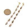 Acrylic Shell Shape Dangle Stud Earrings EJEW-JE05722-3