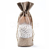 Rectangle Cotton Drawstring Winebottle Bags OP-Q053-016D-4
