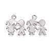 Valentine's Day 304 Stainless Steel Charms STAS-L238-067P-2