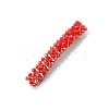 Glass Beaded Hair Barrettes PW-WG60883-09-1