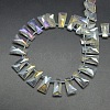 Faceted Electroplate Crystal Glass Trapezoid Beads Strands EGLA-F072-M-2