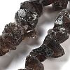 Raw Rough Natural Smoky Quartz Beads Strands G-P528-A06-01-1