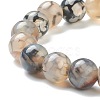 Natural Dragon Veins Agate Beaded Stretch Bracelets BJEW-A117-D-20-3