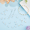40Pcs 2 Colors Natural Freshwater Pearl Connector Charms PALLOY-AB00067-5