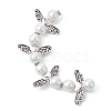 Angel Fairy Shape Glass Pearl Beads Strands AJEW-JB01180-01-2