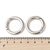 Nickel Plated Alloy Spring Gate Rings FIND-Q104-01C-P-3