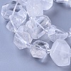 Natural Quartz Crystal Beads Strands G-F653-19-3