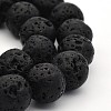 Natural Lava Rock Round Beads Strands G-M169-12mm-03-2.5MM-1