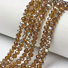 Electroplate Glass Beads Strands EGLA-A034-T2mm-K09-1