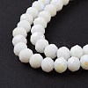 Electroplate Opaque Solid Color Glass Beads Strands EGLA-A034-P4mm-L17-4