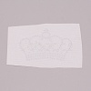 Crown Glitter Hotfix Rhinestone DIY-WH0268-06-2