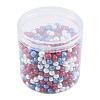 3 Colors Glass Pearl Beads GLAA-T024-10-2