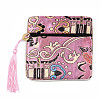 Chinese Brocade Tassel Zipper Jewelry Bag Gift Pouch ABAG-F005-11-2