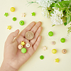 HOBBIESAY 12 Style Food Grade Eco-Friendly Silicone Beads SIL-HY0001-06-3