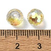 Half Plated Glass Beads EGLA-P059-02A-HP03-3