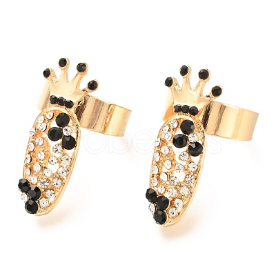 Alloy Women Fingernail Rings MRMJ-P009-04KCG-1