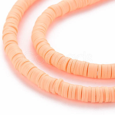 Handmade Polymer Clay Bead Strands CLAY-T002-6mm-46-1