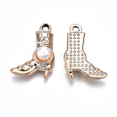 UV Plating Acrylic Pendants Rhinestone Settings OACR-Q180-020-1