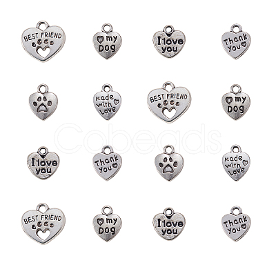 Tibetan Style Alloy Charms TIBE-CJ0001-08-1