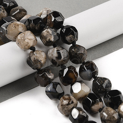 Natural Cherry Blossom Agate Beads Strands G-NH0010-J02-01A-1