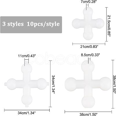 30Pcs 3 Style Plastic Doll Joints FIND-FG0001-77-1