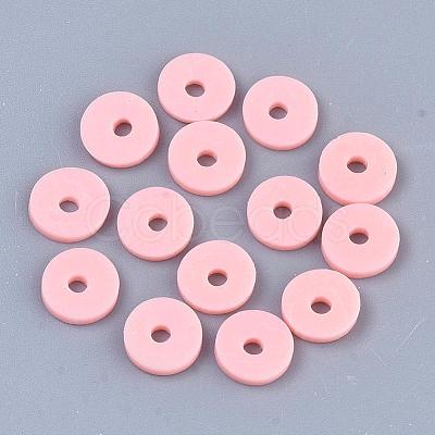 Handmade Polymer Clay Beads X-CLAY-R067-4.0mm-18-1