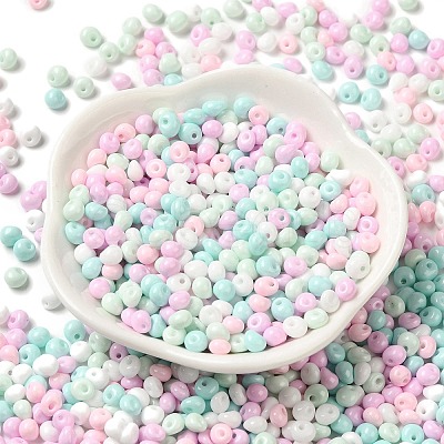 6/0 Opaque Baking Paint Glass Seed Beads SEED-M012-02A-33-1