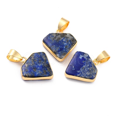 Natural Lapis Lazuli Pendants G-B012-03G-03-1