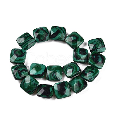 Synthetic Malachite Beads Strands G-T138-162-1