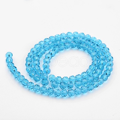 Transparent Glass Bead Strands X-GLAA-G013-10mm-49-1