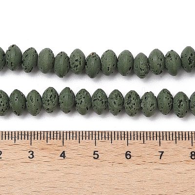 Synthetic Lava Rock Beads Strands G-B087-02A-04-1