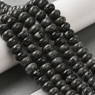 Natural Map Stone Beads Strands G-G102-C04-01-1