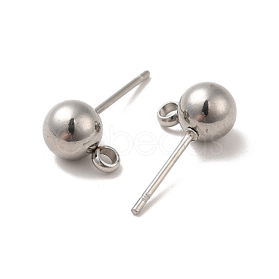 Non-Tarnish 304 Stainless Steel Stud Earring Findings STAS-E026-1-1