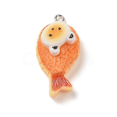 Resin Imitation Food Pendants FIND-U001-02I-1