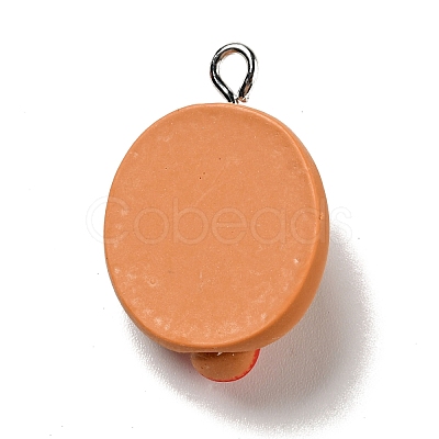 Opaque Resin Pendants RESI-G043-D07-1